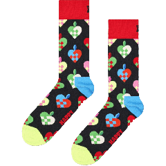 Braided Christmas Heart Sock