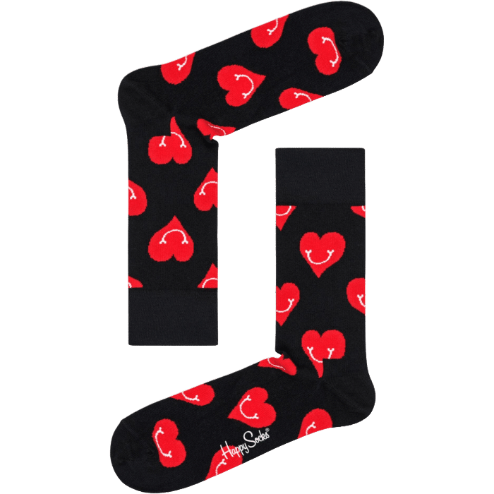 Smiling Heart Sock