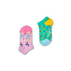 Happy Socks 2-Pack Confetti Palm Low Sokker For Barn