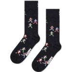 Quality running socks with colorful running figures, designed for comfort and performance. Perfect f.