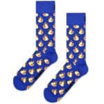 Rubber Duck Sock with playful duck pattern in blue and yellow.