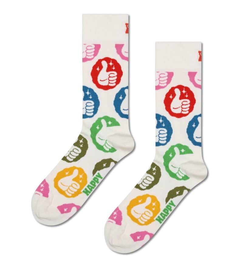 Colorful Thumbs Up Socks for Men and Women.