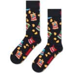 Fun Chips Pattern Socks for Snack Lovers.