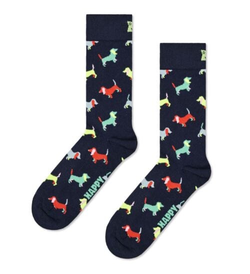 Puppy Love Socks with colorful dog patterns for a fun, playful look. Perfect for dog lovers and addi.