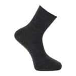 Soft, non-restrictive wool socks without elastic for medical use.