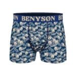 Bambuviskose boxershorts med blomsterdesign, bekväma och miljövänliga. Perfekt för en avslappnad och.