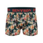 Comfortable bamboo viscose boxershorts with vibrant floral pattern for men.