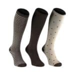 Bamboo compression socks ideal for support and comfort, featuring stylish patterns and breathable ma.
