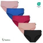Rise bamboo briefs in mixed colors.