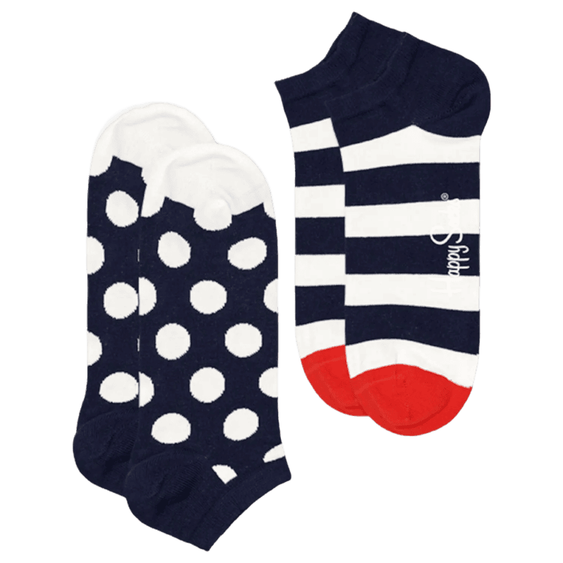 2-pack Classic Big Dot låga strumpor