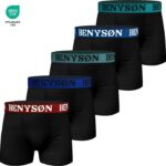 Boxershorts, bambu, svart, 2-pack, bekväma underkläder.