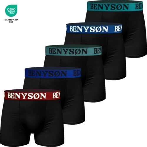 Boxershorts, bambu, svart, 2-pack, bekväma underkläder.