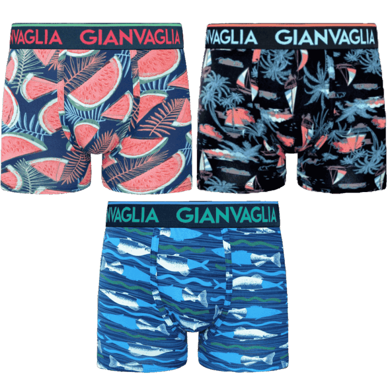 Design Boxershorts i bomull 3-pack