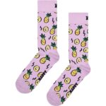Bright Pineapple Pattern Socks for Fun and Comfort.