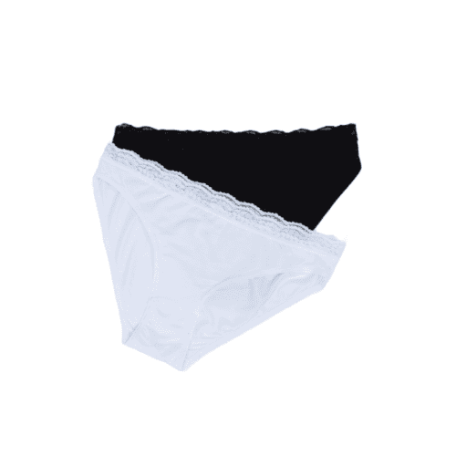 Comfortable bamboo lace women's underwear for everyday wear. Elegant design with soft fabric and del.