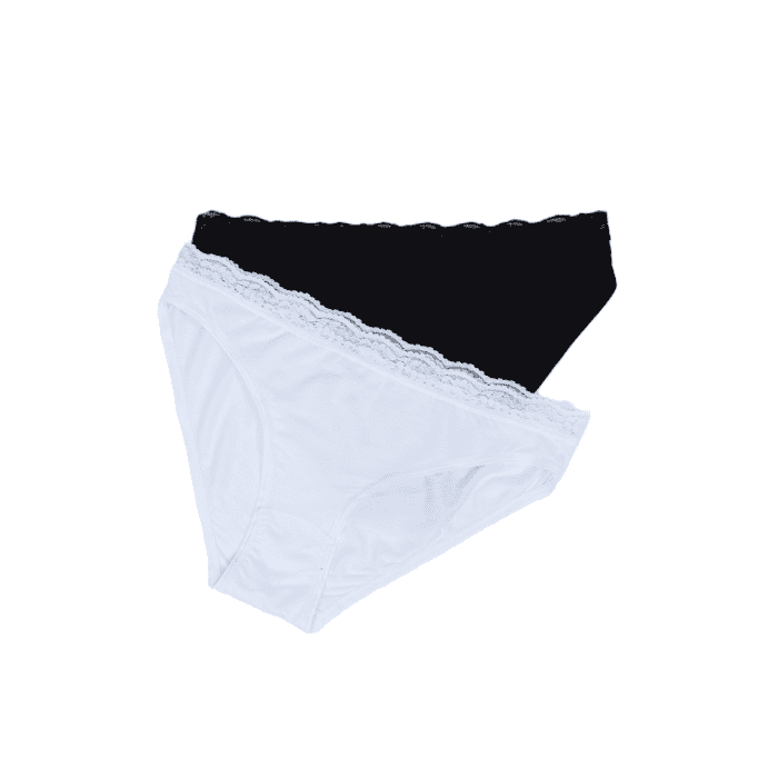 Comfortable bamboo lace women's underwear for everyday wear. Elegant design with soft fabric and del.