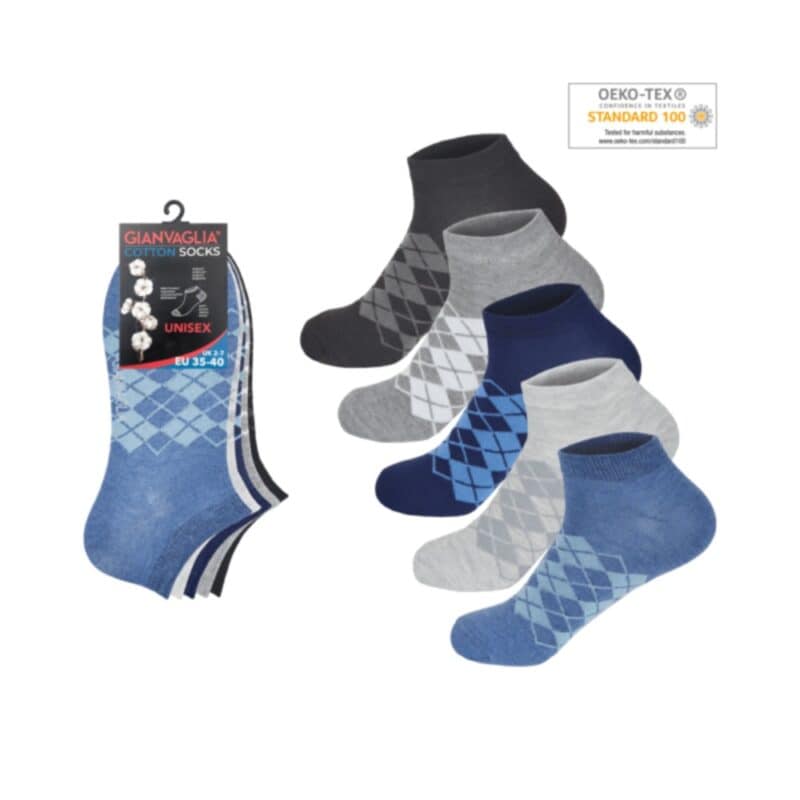 5-pack bomullsstrumpor unisex